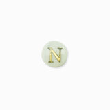 Perle nacre naturelle alphabet A-Z 6mm