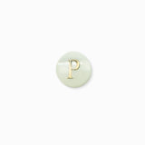 Perle nacre naturelle alphabet A-Z 6mm