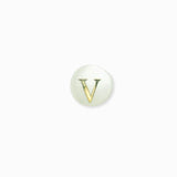 Perle nacre naturelle alphabet A-Z 6mm