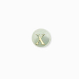 Perle nacre naturelle alphabet A-Z 6mm