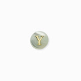 Perle nacre naturelle alphabet A-Z 6mm