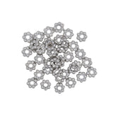 Perles Rondelles fleurettes 5mm
