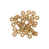 Perles Rondelles fleurettes 5mm