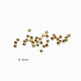 Perles à écraser doré 2mm