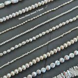 Perles d'eau douce 7-8mm
