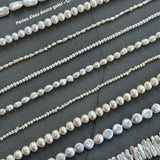 Perles d'eau douce galet ~12-17mm