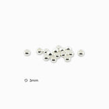 Perles à écraser argenté 3mm