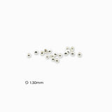 Perles à écraser argenté 1.30mm