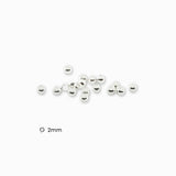 Perles à écraser argenté 2mm