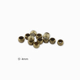 Perles à écraser bronze 4mm