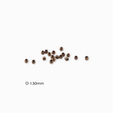 Perles à écraser cuivré 1.30mm