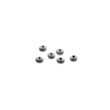 Perles Rondelles bombées 6x4mm