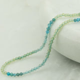 Perles ronde facettée 1.90mm - Apatite