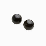 Perles en bois d'ébène noir 16mm