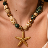 Perles en céramique noix 11x35mm