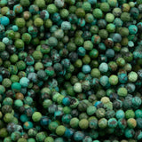 Perles facettées 3mm - Turquoise Africaine