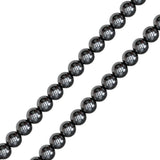 Perles rondes lisses en Hématite 10 mm - L40 cm