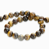 Perles rondes 8.50mm - Oeil de tigre