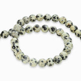 Perles rondes 6mm - Jaspe Dalmatien