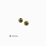 Perles rondes 2,50mm - Bronze