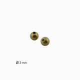 Perles rondes 3mm - Bronze