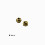 Perles rondes 4mm - Bronze