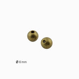 Perles rondes 6mm - Bronze