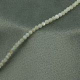 Perles rondes en nacre naturelle blanc 3mm