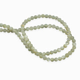 Perles rondes en nacre naturelle blanc 4mm