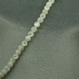 Perles rondes en nacre naturelle blanc 4mm