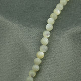 Perles rondes en nacre naturelle blanc 5mm