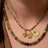 Perles cubes facettées 6mm