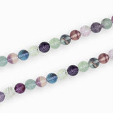 Perles rondes lisses 8mm - Fluorite
