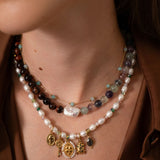 Perles rondes lisses 8mm - Fluorite