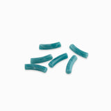 Perles tubes en acrylique 20x5mm - Bleu turquoise