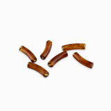 Perles tubes en acrylique 20x5mm - Coffee