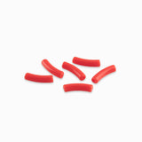Perles tubes en acrylique 20x5mm - Corail