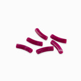 Perles tubes en acrylique 20x5mm - Fuchsia marbre