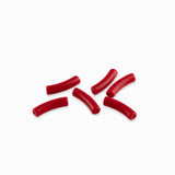 Perles tubes en acrylique 20x5mm - Rouge