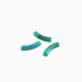 Perles tubes en acrylique 33x8mm - Turquoise marbré