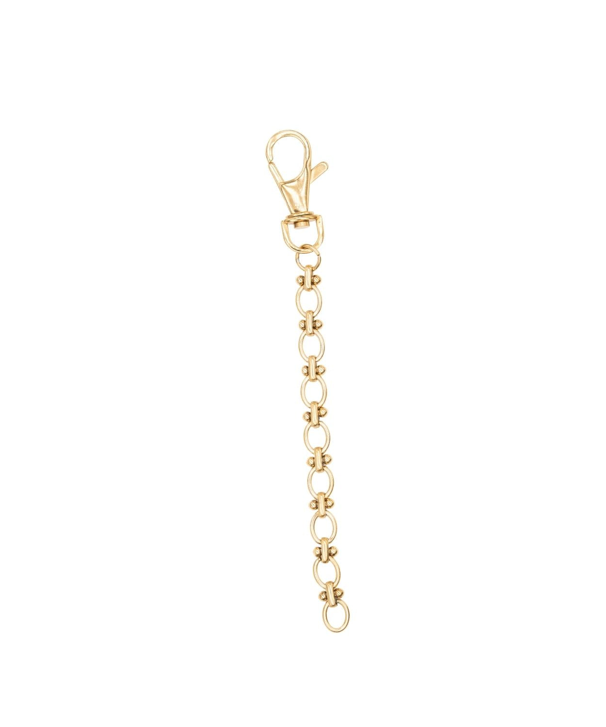 Porte-clés à chaîne dorée