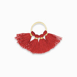 Pendentif pompon en coton 10x22mm