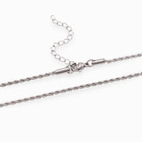 Collier torsadé 2mm- Longueur 40 cm