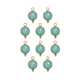 Rond sertie en pierres fines 10x17mm - Doré