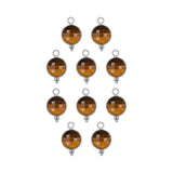 Rond sertie en pierres fines 10x17mm - Rhodié