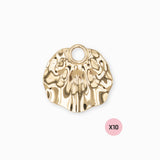 Pendenrtif grand coquillage ondulé 31x32mm