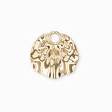 Pendenrtif grand coquillage ondulé 31x32mm