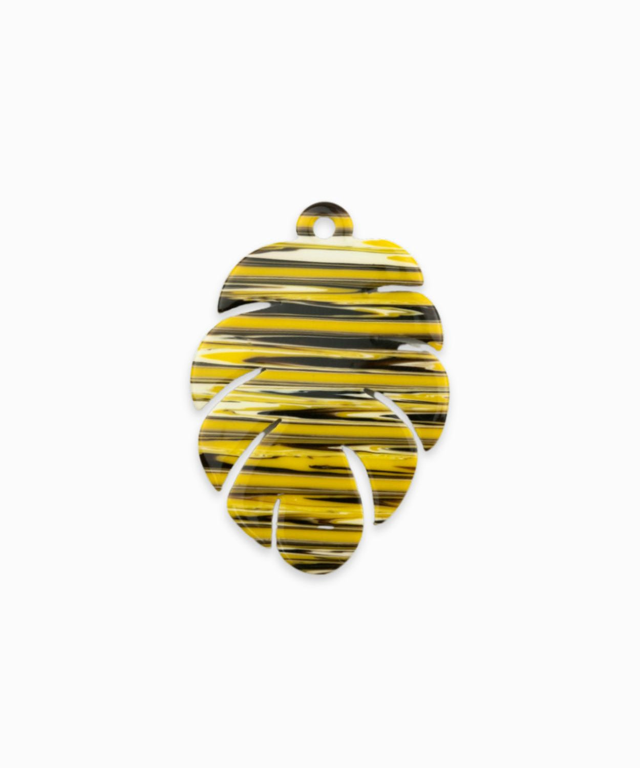 Pendentifs feuille de bananier 30x44mm