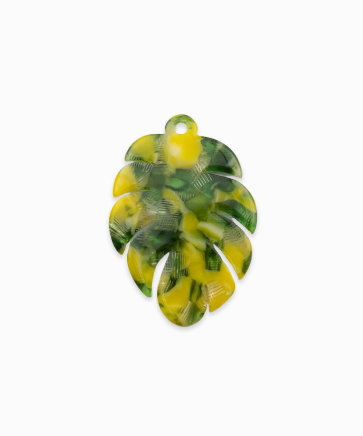 Pendentifs feuille de bananier 30x44mm