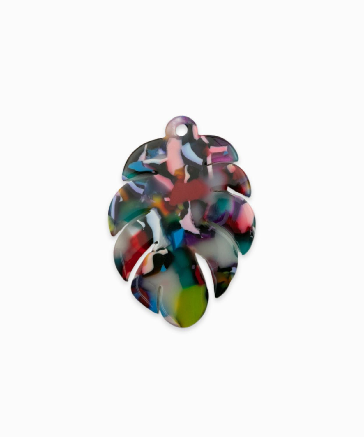 Pendentifs feuille de bananier 30x44mm